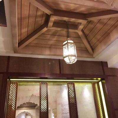 156*21 मिमी बाहरी सजावट के लिए टिकाऊ WPC स्लैटेड क्लैडिंग