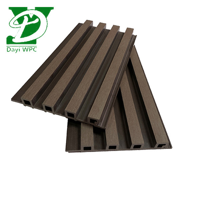 सजावटी लकड़ी प्लास्टिक कम्पोजिट दीवार पैनल Wpc मुखौटा आवरण 219x26mm