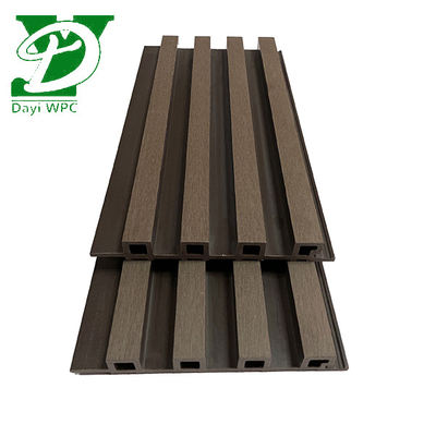 सजावटी लकड़ी प्लास्टिक कम्पोजिट दीवार पैनल Wpc मुखौटा आवरण 219x26mm