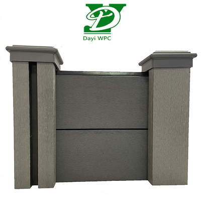 आधुनिक डब्ल्यूपीसी गार्डन बाड़ लगाना टिकाऊ मौसम प्रतिरोधी