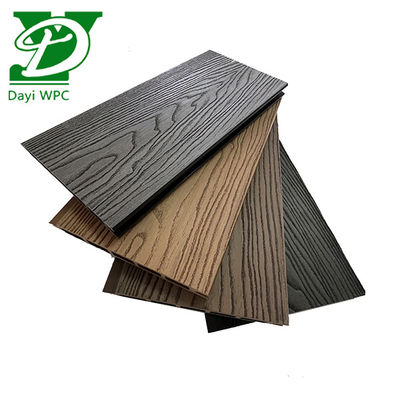 आधुनिक उद्यान समृद्ध रंग और पैटर्न WPC बाड़ टिकाऊ मौसम प्रतिरोधी