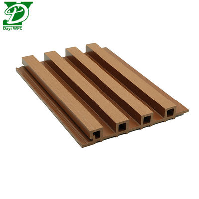 आधुनिक आउटडोर सजावट में लोकप्रिय ट्रफ सरफेस डब्ल्यूपीसी बाहरी दीवार क्लैडिंग का उपयोग किया जाता है